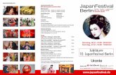 JapanFestival Berlin 2019 JapanFestival Alle Informationen ... · und die Koto-Vorführung von Yukiko & Yuko. Dazu gibt es Kampfkunst-Prä- Dazu gibt es Kampfkunst-Prä- sentationen
