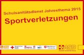 Schulsanitätsdienst Jahresthema 2015schulsanitätsdienst- · PDF file- > Nervenreizung (Schmerz, Kolik) • ... Schmerzen im Abdomen - Bauch Verletzungen der Wirbelsäule - Buckel