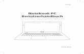Notebook PC Benutzerhandbuch - Notebook PC Benutzerhandbuch 3 Sicherheitsvorkehrungen Die Einhaltung