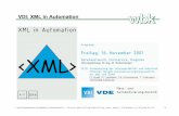 VDI: XML in Automation - robert-landwehr.de · Ein reines XML Dokument ist also im Gegensatz zu einer HTML Seite darstellungsneutral. Mittels einer Transformation kann der Inhalt