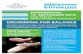 DRUMMING FOR BALANCE - klinikum-os.de fileDRUMMING FOR BALANCE Interaktives Trommeln, Singen und Tanzen mobilisiert Körper und Seele Für Menschen mit oder nach einer Krebserkrankung
