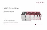 MSD Servo Drive - MSD Servo Drive Betriebsanleitung Mehrachssystem DC-AC Servo Drive Id.-Nr.: CA97554-002