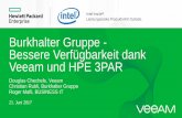 Burkhalter Gruppe - Bessere Verfügbarkeit dank Veeam und ...customer.ticketino.com/files/hpe17/Reimagine2017_12.00_Burkhalter... · Burkhalter Gruppe - Bessere Verfügbarkeit dank