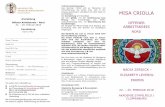Misa Criolla - offener Arbeitskreis nord 2018 · MISA CRIOLLA Die Misa Criolla, wörtlich „Kreolische Messe“ wurde 1964 von Ariel Ramirez komponiert und 1967 unter seiner Leitung