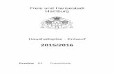 Freie und Hansestadt Hamburg - OPUS-Datenbankepub.sub.uni-hamburg.de/epub/volltexte/2015/38342/pdf/9_1.pdf · die Drucklegung des HaushaltsplanEntwurfs 2015/2016.- Die vom Senat beantragten