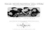 Neue Streichertöne aus Chile - simuc.org · Cueca, Bossa Nova, Salsa, Joropo, Habanera, u.a. im Repertoire. Das Quartett war oft auf der Bühne in Norddeutschland, in Städten wie