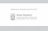 Vorlage Präs KS - stuckateur.de · Struktur) für die Oberflächengestaltung entwickeln, 6. wir mit Hilfe seminargestützter Aus- und Weiterbildung die Komplexität der Baustoffe