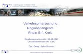 Verkehrsuntersuchung Regionaltangente Rhein-Erft-Kreis · Durchschnittlich werden im Rhein-Erft-Kreis 3,1 Wege pro Person und Tag bzw. 3,7 Wege am Erhebungstag pro mobiler Person