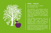 Apfel – MAlus · ulMe – ulMus 12. bis 24. Januar 15. bis 25. Juli Die GutGesinnte · Die Ulme hat ein attrak-tives Erscheinungsbild, das sie durch ihre ge-schmackvolle Kleidung