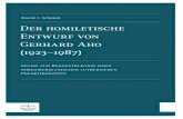 Der homiletische Entwurf - eva-leipzig.de · Daniel J. Schmidt Der homiletische Entwurf von Gerhard Aho (1923–1987) Studie zur Rekonstruktion eines nordamerikanischen lutherischen