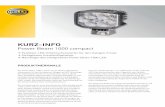 KURZ-INFO - hella.com · KURZ-INFO Power Beam 1000 compact Perfekter LED-Arbeitsscheinwerfer für den Halogen-Ersatz Schlagfestes Kunststoffgehäuse Nachfolger des erfolgreichen Power