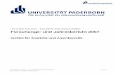 Forschungs- und Jahresbericht 2007 - Institut für ...kwak.uni-paderborn.de/Archiv/2007/PDFBerichte/pdf_bericht_46a6b243-c5... · Universität Paderborn – Fakultät für Kulturwissenschaften