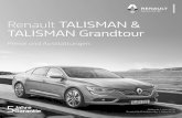 Renault TALISMAN & TALISMAN Grandtour · Renault TALISMAN & TALISMAN Grandtour Preise und Ausstattungen Gültig ab 1. Juni 2019 Ersetzt die Preisliste vom 1. März 2019 1