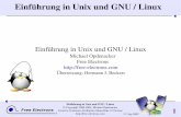 Einführung in Unix und GNU / Linux - bootlin.com · Free Electrons. Kernel, drivers and embedded Linux development, consulting, training and support. http//freeelectrons.com