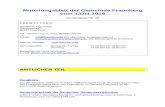 Mitteilungsblatt der Gemeinde Fraunberg vom 13.04 · Ergebnisse aus der 67. öffentlichen Sitzung des Gemeinderates der Gemeinde Fraunberg in der Wahlperiode 2014-2020 am 03.04.2018