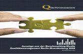 Auszüge aus der Benchmarking-Studie Qualitätsmanagement ... · 02.01.2012 · Benchmarking-Studie Qualitätsmanagement Berlin-Brandenburg GRUSSWORT Sehr geehrte Unternehmerinnen