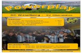 SC Weselberg - SV Obersimten · Liebe Freunde des SCW Pokal-Viertelfinale mit beiden Mannschaften? Nach einer starken Mannschaftsleistung gegen Petersberg 2,kann morgen in ontwig