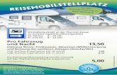 Reisemobilstellpaltz Flyer 2017-03 A5 - Therme Bad Wilsnack · ... an der me in k Gu 03/17 Änderungen vorbehalten R E I S E M O B I L S T E L P L A T Z Pro Fahrzeug und Nacht 13,50