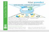 Success Story | Blue Yonder · unterschiedlichen Quellsystemen errechnet Blue Yonder für namenhafte Händler wie die Drogeriemarktkette dm oder den Online-Händler OTTO eine genaue