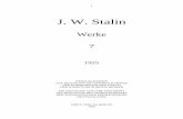 J. W. Stalin - kommunistische-geschichte.de · KPD und über die Bolschewisierung”, „Brief an Genossen Me-rt”. Zum erstenmal werden veröffentlicht: die Rede auf der Plenartagung