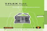 T-FLEX Reklit-flex.de/uploads/pdf/pi/PI_T-FLEX_Rekli.pdf · Anlegen der T-FLEX Rekli • Alle Klettteile vor dem Anlegen öffnen, damit die höchstmögliche Kompression (Zug) erzielt
