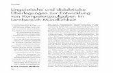 Linguistische und didaktische Überlegungen zur Entwicklung ...dms-portal.bildung.hessen.de/elc/fortbildung/kuns/kuns_vm1/materialvm1... · tierung der KMK hin zu mehr Ergebniskontrolle