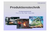 Prof. Dr.-Ing. habil. Gerd Witt Produktionstechnik · NC/CNC - Technik Handhabungstechnik Logistik Produktionsplanung 3D Simulation Arbeitsorganisation pg und - steuerung Automatisierungstechnik