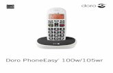 Doro PhoneEasy 100w/105wr - produktinfo.conrad.com · 1. Ses yükseltme 2. Direk hafıza (hızlı arama) 3. Menü tuşu/Tamam 4. Cevap verme tuşu/Hoparlör 5. Aşağı/Tekrar Ara