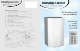 Dampfgenerator - cdn.website-start.de · Ausstattungsmerkmale Die Dampfgeneratoren der Serie DG Basis plus überzeugen durch ihre Form, Bauart und besonders durch die enorme Dampfproduktion