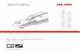 AK 160 / 300 - SIGG-Fahrzeugbau GmbH · ø Trekstang 50 mm* * Bij een kleinere trekstangdiameter moeten af-standsbeugels worden gemonteerd. LET OP! Kogelkoppeling alleen gebruiken