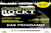 Das proGraMM - kornwestheim-rockt.dekornwestheim-rockt.de/wp-content/uploads/2018/07/Programm_KoWe.pdf · ac/Dc tribute Band: »BiG Balls« Dienstag, 21. august 2018 Beginn: 18:30