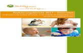 Evaluierungsbericht 2017 Österreich · Evaluierungsbericht 2017 – Österreich Ernährung in der Schwangerschaft, in der Stillzeit, im Beikostalter und für ein- bis dreijährige