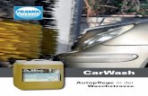 CarWash - pramol.com · CarWash Unterbodenwax 86 Konservierer für die Unterbodenwäsche. Wird in separatem Programm zudosiert. Wirkt als Schutz gegen Salz, Schmutz und Korrosion.