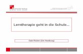 Lerntherapie geht in die Schule - kreiselhh.de · Gabi Ricken (Uni Hamburg) Zentrale Frage Wie sieht ein gut funktionierendes Förderkonzept an einer inklusiven Schule aus? Kann/sollte/muss