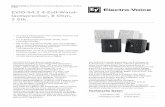 EVID-S4.2 4-Zoll-Wand- lautsprecher, 8 Ohm, filekorrosionsbeständig. Der Lautsprecher ist über einen Bereich von 90° horizontal und 45° vertikal einstellbar. Die Montagehalterung