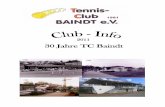 30 Jahre TC Baindt · Bericht der Schriftführerin Am 18. März fand die diesjährige Jahreshauptversammlung statt. Es waren 39 Mitglieder des Tennisclubs anwesend.