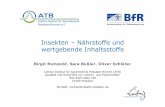 Insekten – Nährstoffe und wertgebende Inhaltsstoffe · BfR-Symposium: Insekten als Lebens- und Futtermittel: Nahrung der Zukunft? 24. Mai.2016, Berlin Verzehrt von mehr als 2 Milliarden