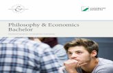 Philosophy & Economics „Made in Germany“ · Die richtigen Fragen bringen uns weiter Der Bachelorstudiengang „Philosophy & Economics“ ver-bindet die Stärken von zwei wissenschaftlichen