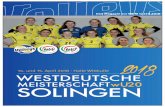 14. und 15. April 2018 · Halle Wittkulle - solingenvolleys.de · Liebe Solinger Volleyballerinnen und Volleyballer, liebe Gäste, nach 2017 und zuletzt der WDM u18 der Jungen sind