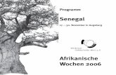 Senegal - plan-augsburg.com · Musik – gespielt auf traditionellen Instrumenten wie Sabar, Saorouba, Tama, Bougarabou und Djembé – aus Gesang und Tänzen. „N Guewel Saf Sap“