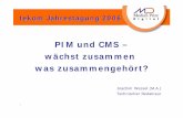 PIM und CMS – wächst zusammen was zusammengehört? · Media-Print Digital Gesellschaft für elektronische Dienstleistungen mbH / tekom Jahrestagung 2006 1 PIM und CMS – wächst