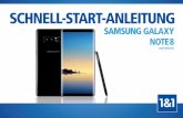 Schnell-Start-Anleitung Samsung Galaxy Note 8 · PDF fileDie wichtigsten Bedienelemente Ihres Samsung Galaxy Note8. – Rückansicht – – Vorderansicht – Geräteüberblick 1 SIM-