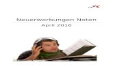 Neuerwerbungen Noten - zlb.de · Neuerwerbungen Noten April 2016 3 Signatur Titel Partituren No 139 Pär 8 Our garden : cantata for children's choir and orchestra ; (1959/2003)