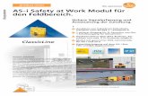 AS-i Safety at Work Modul für den Feldbereich. - ifm.com · Modul mit genormter EMS-Schnittstelle für AS-i und 24 V. Datenübertragung auf dem AS-i Bus, TÜV und BIA abgenommen.