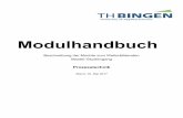Modulhandbuch - TH Bingen · PDF fileRechnergestützte Auslegung mit Hilfe von Simulationsmodellen (NRTL, UNIFAC, etc.) Regelung der thermischen Verfahren (Mess- und Regelungstechnik,
