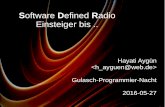 Software Defined Radio Einsteiger bis -   · PDF file2 Software Defined Radio Küchenradio Autoradio UKW / FM Mittelwelle, Kurzwelle - AM DAB Radio-Stream