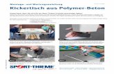 Anleitung Kickertisch aus Polymer-Beton 1359901 · Vielen Dank, dass Sie Sich für ein Sport-Thieme Produkt entschieden haben! Damit Sie viel Freude an diesem Gerät haben und die