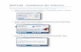 MATLAB Installation der Software - fh-swf.de · MATLAB - Installation der Software Hier beschrieben am Beispiel von Windows 7 64 Bit. Wenn Sie ein anderes Betriebssystem einsetzen,