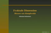 Fraktale Dimension - nld.ds.mpg.dejan/ProSem200405/sebb_dimension.pdf · Dimension Der Begriff Dimension geht zurück auf die Euklidische Geometrie und soll soviel wie „Anzahl der