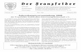 Jahreshauptversammlung 2008 - Die Franzfelder · Franzfelder Familiennachrichten Betagte Franzfelder feierten Geburtstag (vom 01.11.2007 – 30.04.2008) - Liste erhebt keinen Anspruch